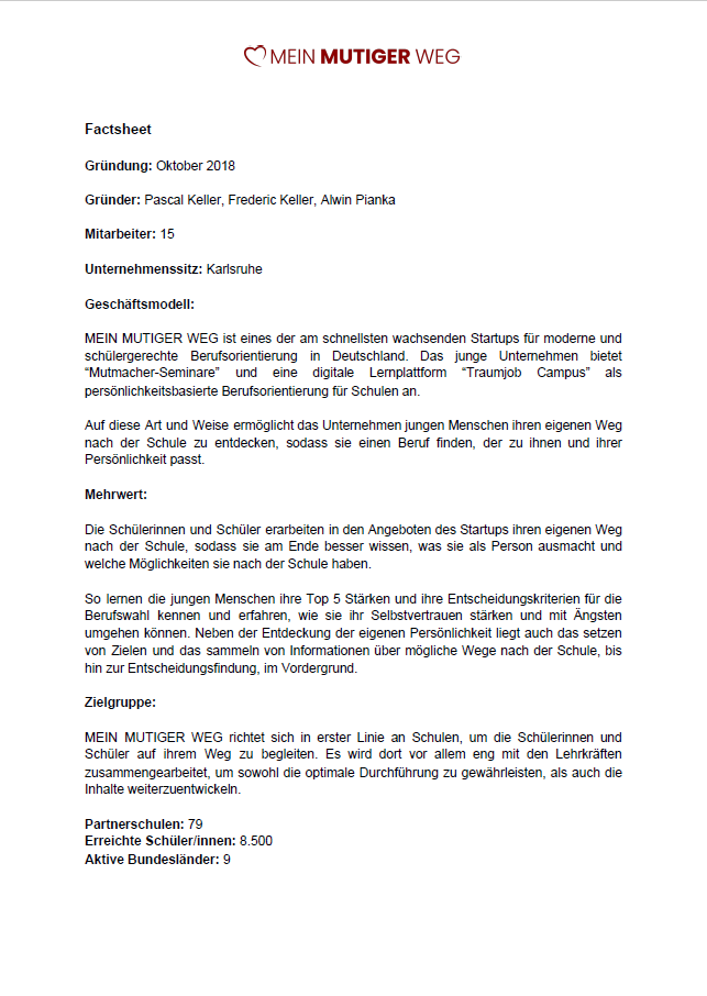factsheet