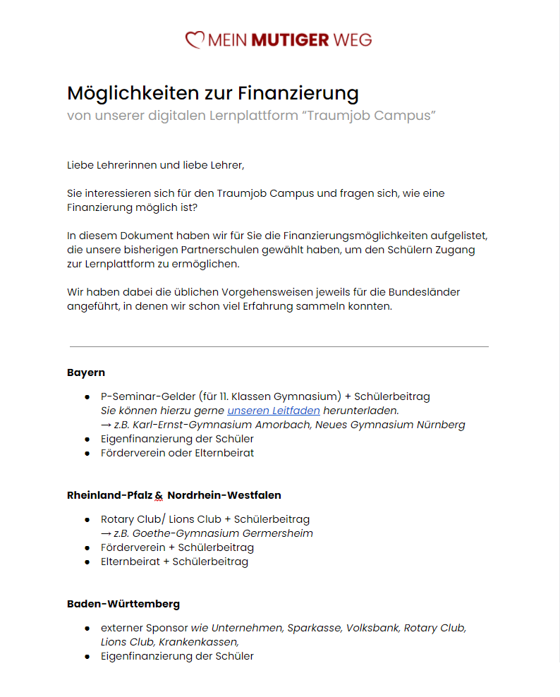 finanzierung
